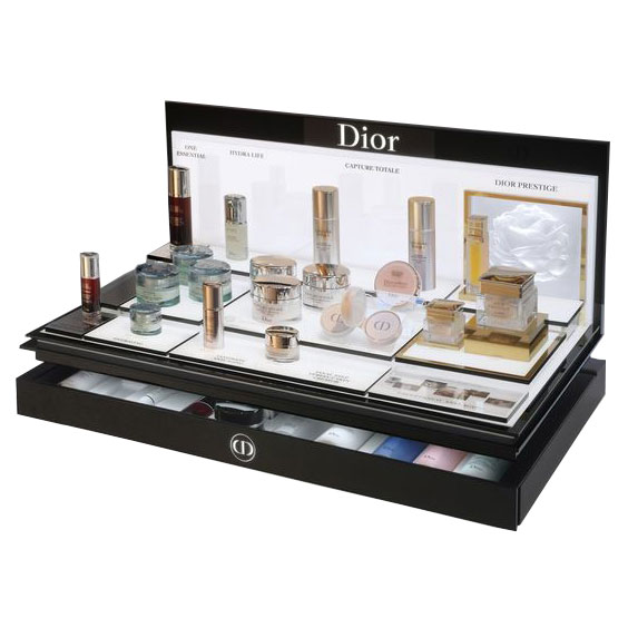 Retail acrylic cosmetics display stand for sale