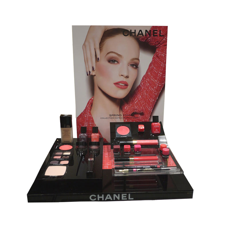 Top grade acrylic cosmetics product display stands