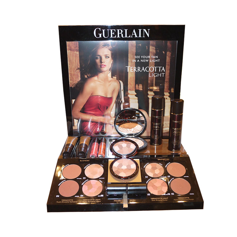 Advertising acrylic makeup display stand units