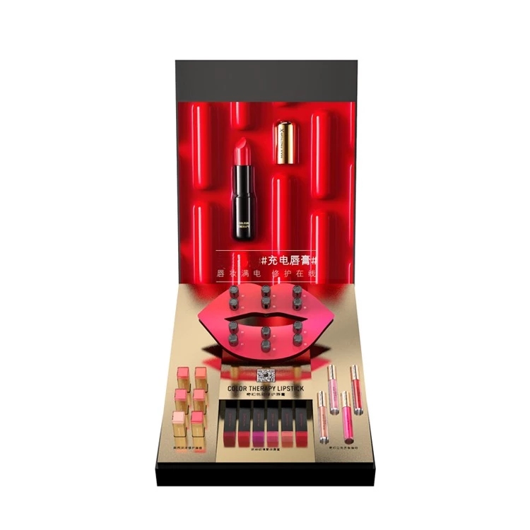 Acrylic cosmetics display units for lipstick and lipgloss