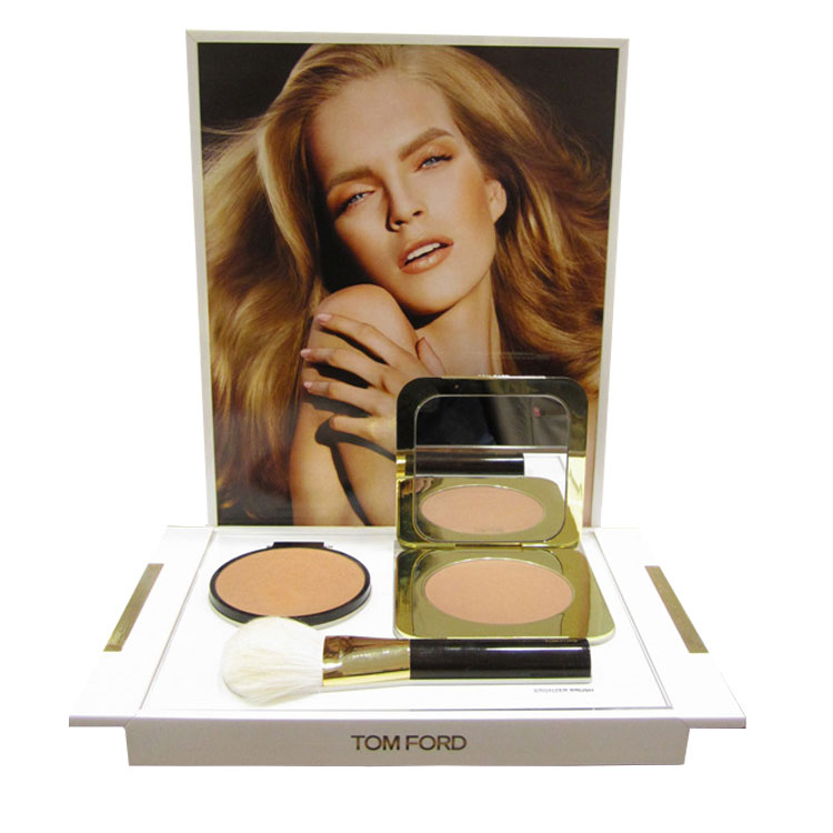 Modern acrylic compact cosmetics display