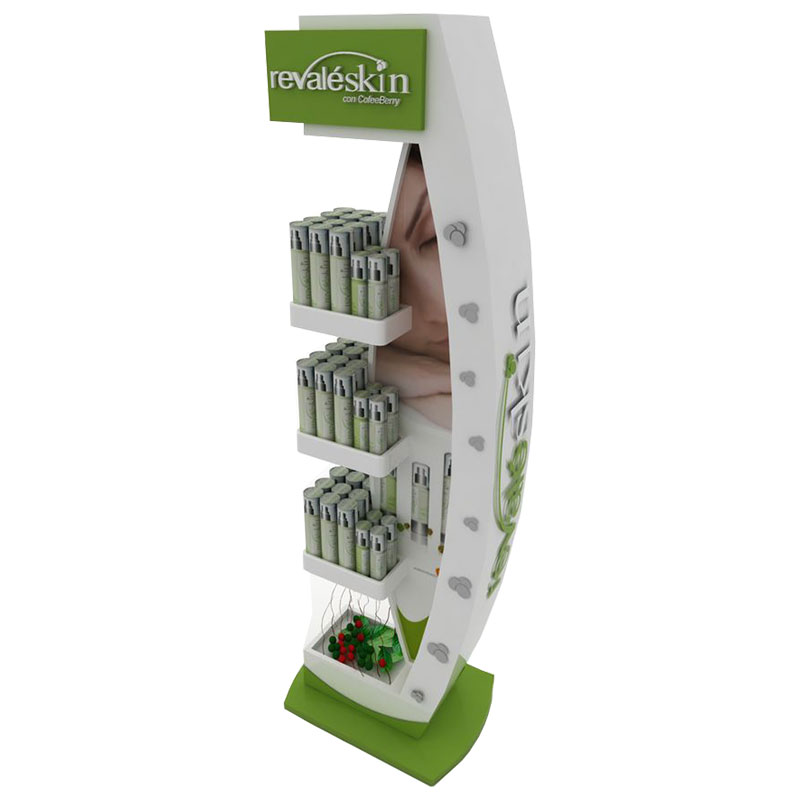 Metal retail cosmetics display stand manufacturers