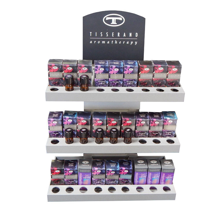 Countertop metal cosmetics retail display stand units