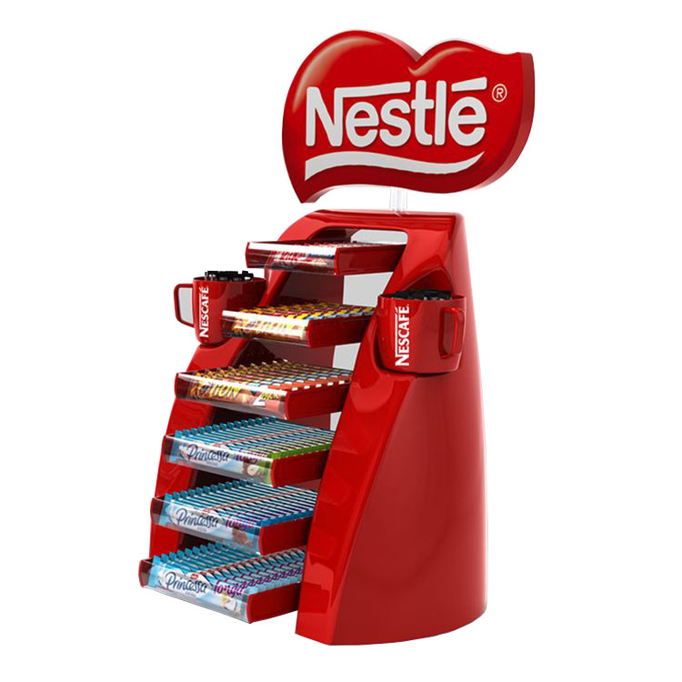 Metal chocolate food display stand fixture