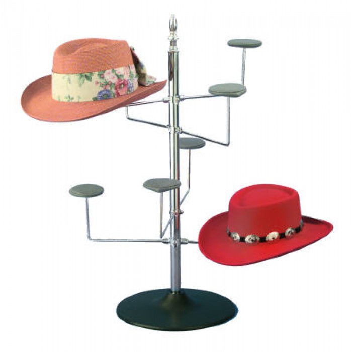 Metal hat display stand