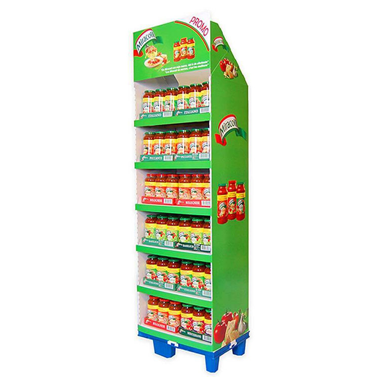 Floor standing cardboard display stand units retail