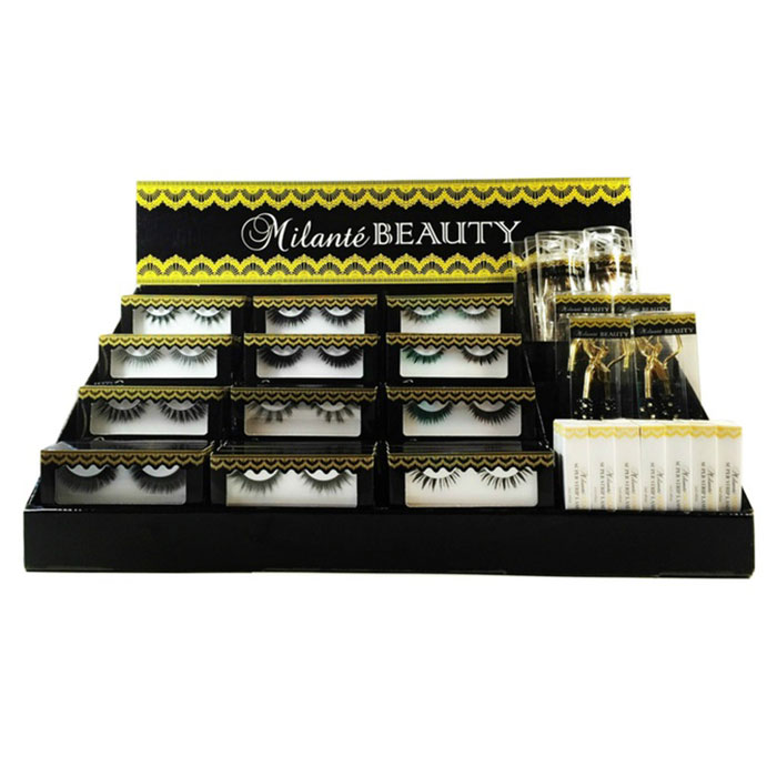 Stepped acrylic eyelash display stand