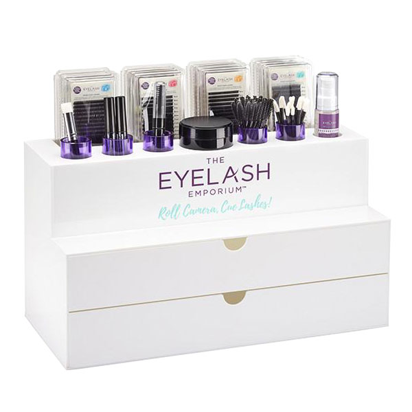 Acrylic eyelash display stand organizer