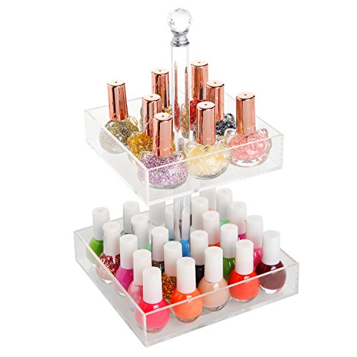 Modern acrylic nail polish display organizer