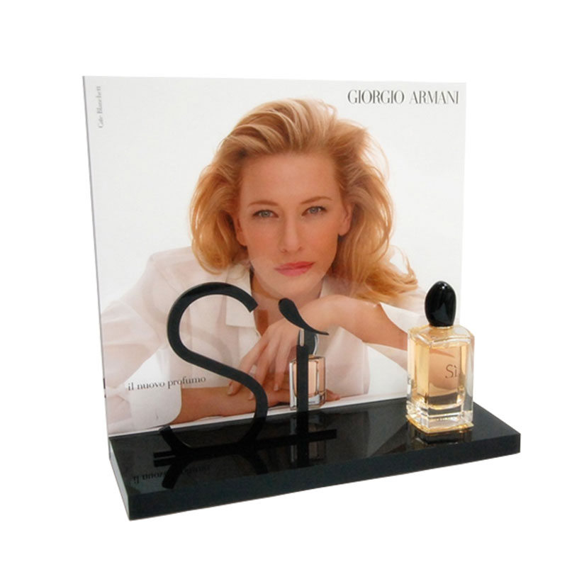 Acrylic perfume makeup display stand