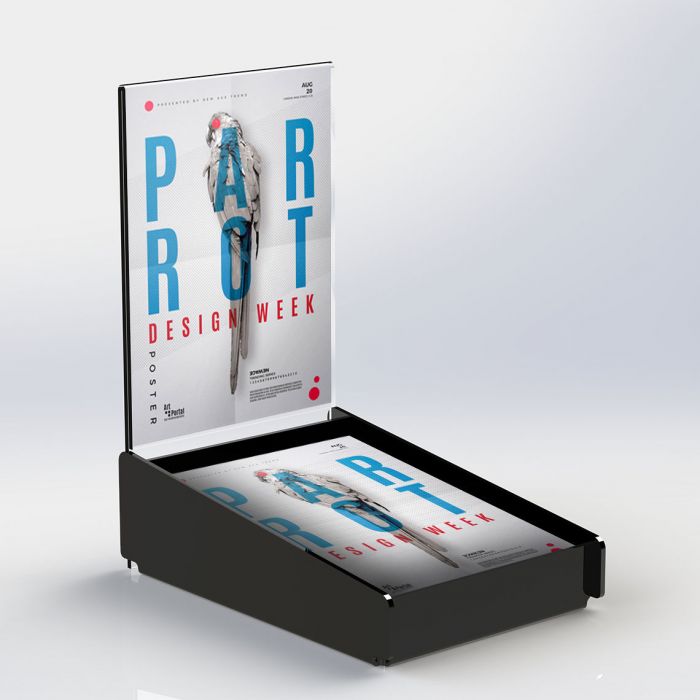 Acrylic brochure document display holder