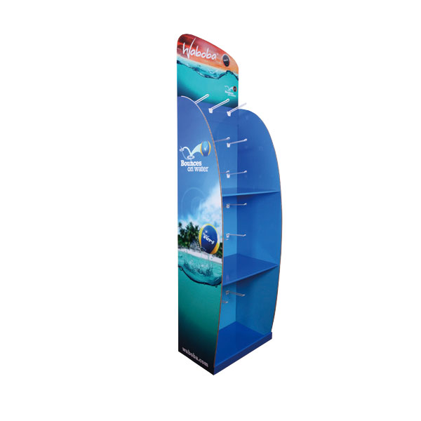 Cardboard cosmetis product display stand